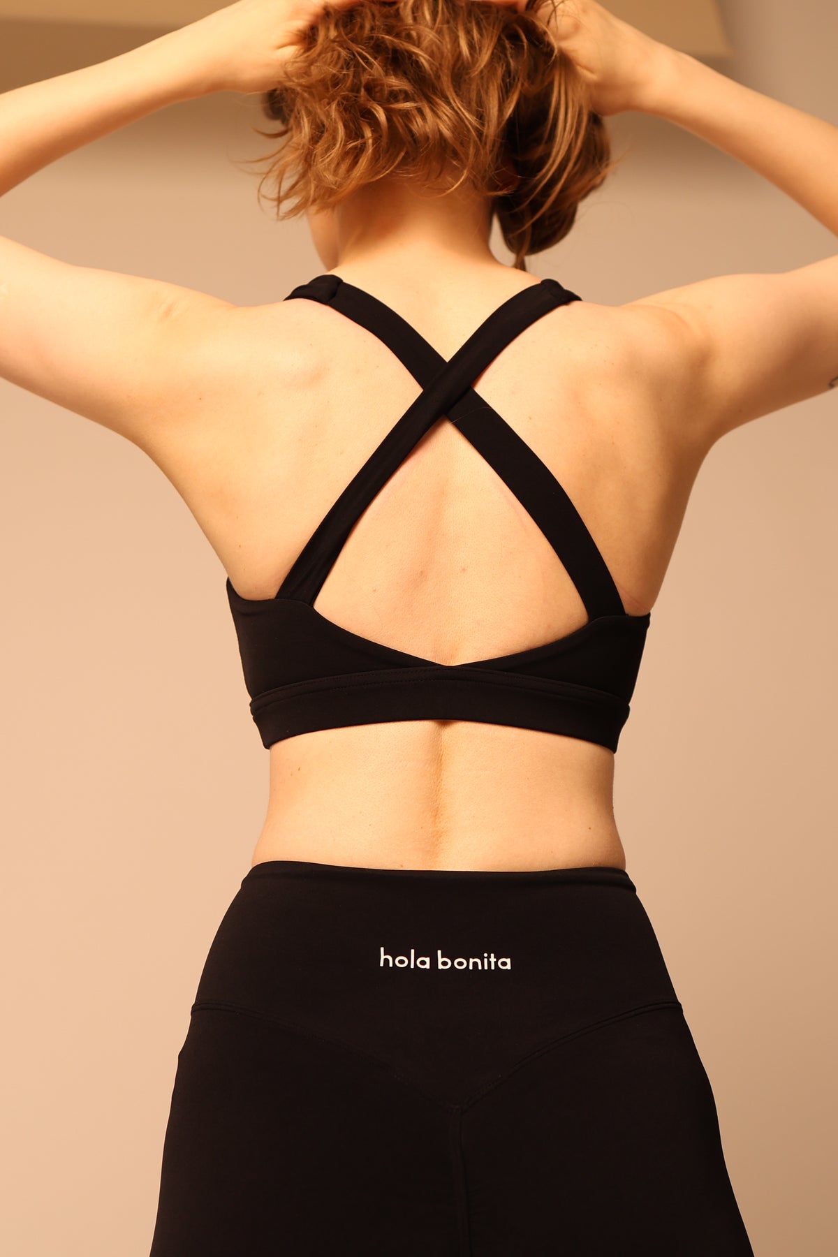 black shorts set