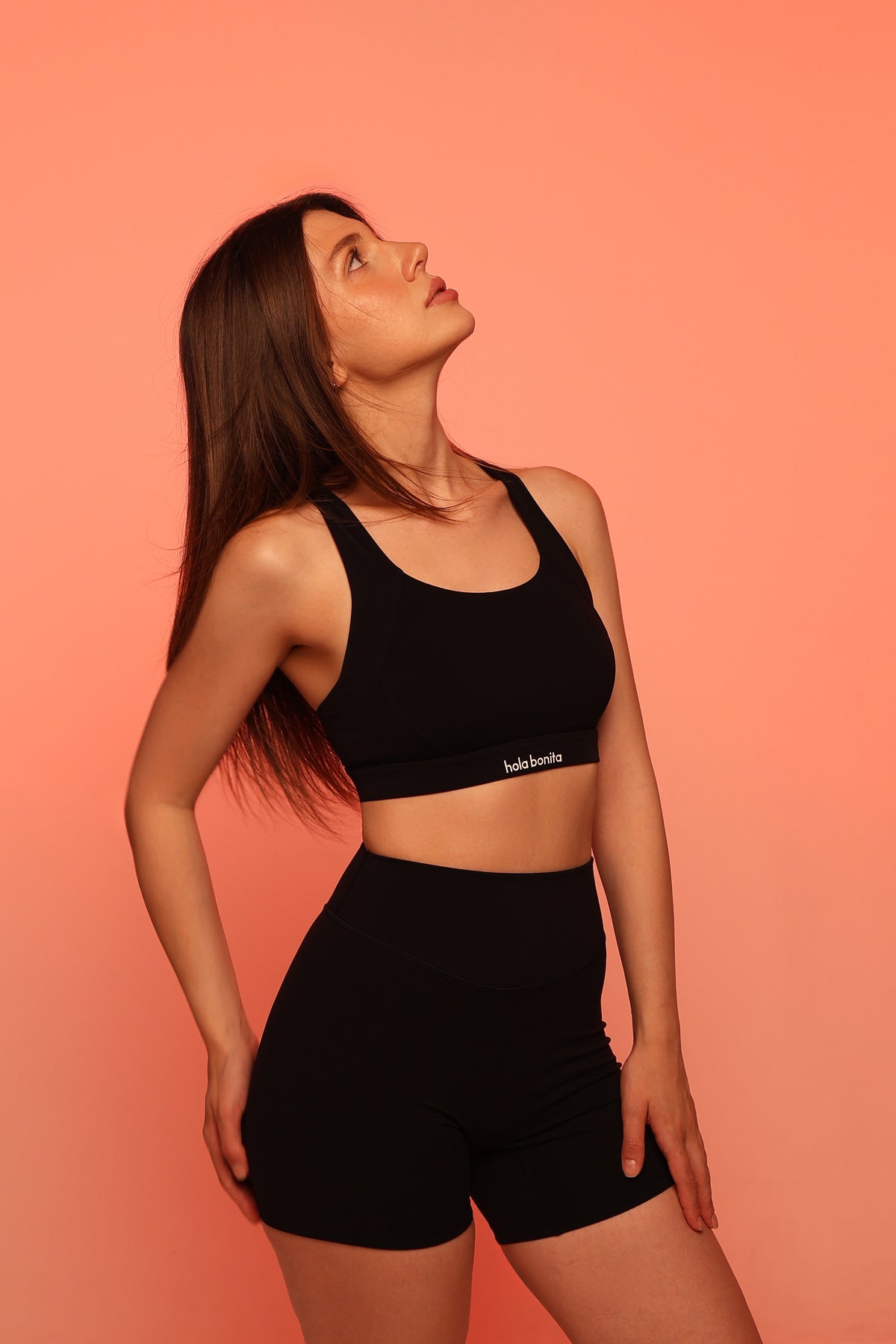 black shorts set